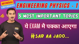 ENGINEERING PHYSICS 1  MOST IMPORTANT QUESTIONS  FIRST YEAR ENGINEERING  SAURABH DAHIVADKAR [upl. by Naxela352]