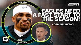 The Eagles need a fast start to quiet the concerns from the end of the season  Orlovsky  NFL Live [upl. by Crowell965]