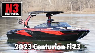 2023 Centurion Fi23  Fire RedOnyx Black  On Water  N3 Boatworks [upl. by Nethsa]