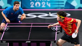 China win gold vs Sweden in table tennis Ma Long Wang Chuqin vs Moregard Kallberg Paris Olympics [upl. by Fine]