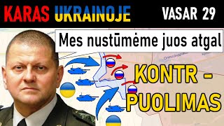 Vas 29 Ukrainos Pajėgos SUGRIAUNA RUSŲ PLANUS SUŽLUGDYTI ŠIAURINĮ FLANGĄ  Karas Ukrainoje Apžvalga [upl. by Wurst]