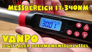 VANPO digitaler Drehmomentschlüssel 12 Zoll [upl. by Enram752]