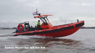 8 mtr 400 hp Gemini Waverider 780 Offshore Support RIB in action [upl. by Balfore595]