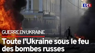 Toute lUkraine sous le feu des bombes russes [upl. by Cullie]