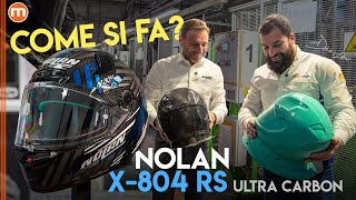 Come nasce un casco in carbonio Tutti i segreti del Nolan X804 RS Ultra Carbon in 4K [upl. by Lesak]