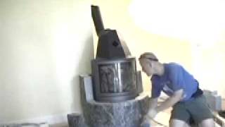 Tulikivi Hetta Time Lapse  Masonry Heater Design House [upl. by Candra986]