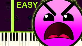 Cant Let Go  GEOMETRY DASH LEVEL 6  EASY Piano Tutorial [upl. by Cassella]