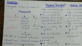 Plasma membrane structure and functions  lecture class biology 11 chapter no4 [upl. by Mcdowell]