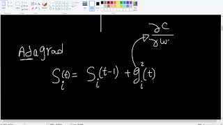 Adagrad optimization Adaptive Gradient Descent [upl. by Paddie]