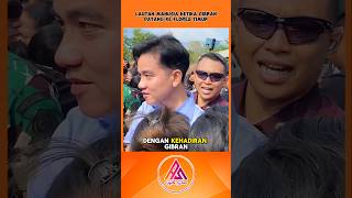 KEDATANGAN GIBRAN DI PENGUNGSI GUNUNG LEWOTOBI DIPENUHI LAUTAN MANUSIA videoviral shortvideo fyp [upl. by Dammahom68]