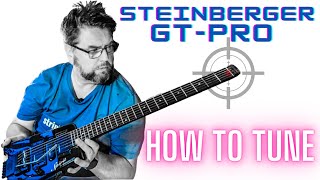 How to tune a Steinberger Spirit GTPro headless guitar [upl. by Dutch111]