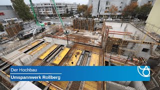 Neubau Umspannwerk Rollberg im Zeitraffer  Der Hochbau [upl. by Neffets]