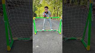 Big football goal post set with netballIndoor outdoor football sports games set unboxing🔥 [upl. by Aerdnak837]