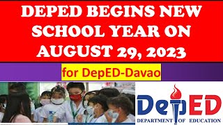 DEPED BEGINS NEW SCHOOL YEAR ON AUGUST 29 2023 DepEdDavaowildtvoreg [upl. by Aihsei88]