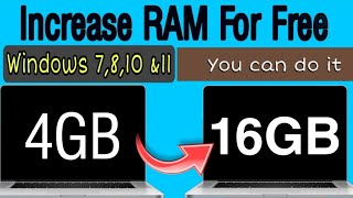 How to increase RAM in Windows PC for free without buying it [upl. by Vanna]