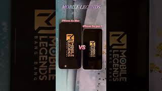 iPhone Xs Max vs iPhone se gen 2 oen mobile legends [upl. by Adiela]