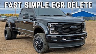 How to EGR Delete 67 POWERSTROKE 20172019 [upl. by Fowkes]