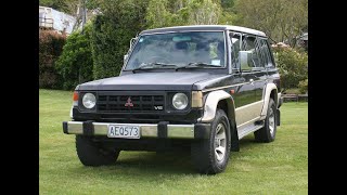 1990 Mitsubishi Pajero  30 V6  4WD  Walk Around and Engine Start [upl. by Jordanson813]