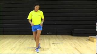 Plyometrics Phase 2 ACL Exercise Single Leg ZigZag Hops [upl. by Acassej]