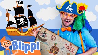 Blippi the Pirate Arrgg  Educational Videos for Kids [upl. by Nawotna]