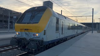 I11I10M7HLE1839 vertrekken als IC uit Oostende richting Eupen  NMBSSNCB [upl. by Crystal]