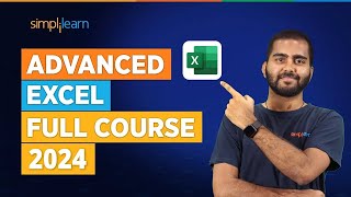 Advanced Excel Full Course 2024  Excel Tutorial For Beginners  Excel Training  Simplilearn [upl. by Ibrad401]