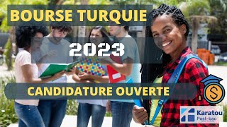 Bourse Turquie 2023  Bourse détude entièrement gratuite [upl. by Lewanna]