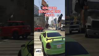 GTA V Car Explosion Part 92 gta5 gta crash shorts gtav gaming gameplay game games [upl. by Jowett]