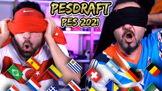 SESEGEL İLE GÖZÜMÜZ KAPALI TAKIM SEÇME CHALLENGE  PESDRAFT PES 2021 [upl. by Motteo973]