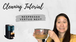 Nespresso Vertuo Cleaning Tutorial  Clean your Nespresso  Nespresso Vertuo Next [upl. by Oirevas994]