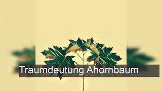 Ahornbaum  TraumDeutung [upl. by Dygall]