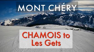 Ski France  Mont Chéry summit to Les Gets via the Chamois Red [upl. by Gerik]