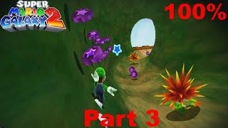 Super Mario Galaxy 2 100 Walkthrough Part 3 [upl. by Aikam]