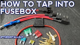 HOW TO SAFELY TAP INTO THE CAR FUSEBOX [upl. by Yurt]