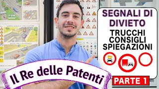 SEGNALI DI DIVIETO PT1  IL RE DELLE PATENTI  PATENTE B  ESAME DI TEORIA [upl. by Eciened]