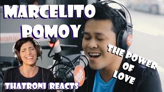 Reacting to Marcelito Pomoy The power of love HOW [upl. by Enneirdna]