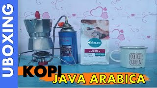 Unboxing Kopi Excelso JAVA ARABICA Plus Ngopi Bareng Ala Pemula Dengan Espresso Dan Kopi Tubruk [upl. by Htbazile]