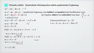Quadratische Ergänzung [upl. by Rankin]
