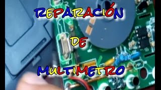 Reparar Multímetro Dañado por Alto Voltaje Tutorial y tips paso a paso diy fix repair📟🔌🔋 [upl. by Premer]