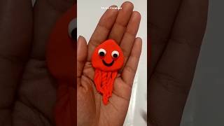 Jellyfish make with clay jellyfish clayart ytshorts sorts viralshort mukticreation1 [upl. by Enimrej]