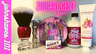 Zingari man quot the Gentquot soapamp splash 26mm Starwisp brush Yaqi knights Helmet razor Nacet blade [upl. by Ilime]