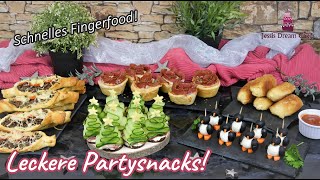 5 Schnelle PartySnacks Leckeres Fingerfood zu Festlichkeiten [upl. by Cathyleen]