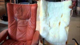 Horholyuk Somerset Stressless SemiAniline Recliner amp Ottoman Full Color Restoration [upl. by Toor]