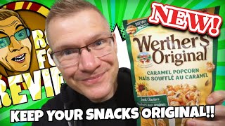 NEW WERTHERS ORIGINAL CARAMEL POPCORN SEED CLUSTERS TASTE amp REVIEW [upl. by Kermit]