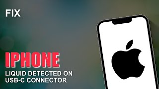 Liquid Detected in USBC Connector on iPhone How to Fix [upl. by Aronle]