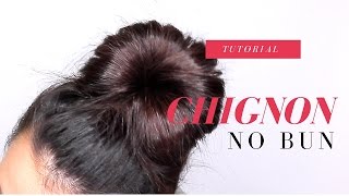 CHIGNON PERFETTO SENZA CIAMBELLA  NO BUN PERFECT CHIGNON [upl. by Twitt]