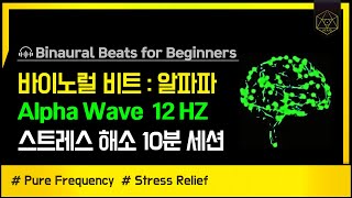 【BinauralBeat】 AlphaWave 12HZ 🎧 스트레스 해소 [upl. by Trik895]