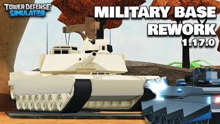 NEW MILITARY BASE REWORK IS FINALLY HERE  Tower Defense Simulator Update  Roblox [upl. by Clarissa]