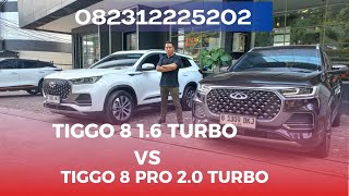 TIGGO 8 16 TURBO VS TIGGO 8 PRO 20 TURBO [upl. by Hastings]