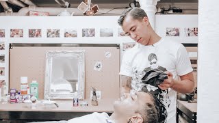 THE PERFECT SHAVE by The Nomad Barber ASMR talking shave tutorial [upl. by Massarelli]